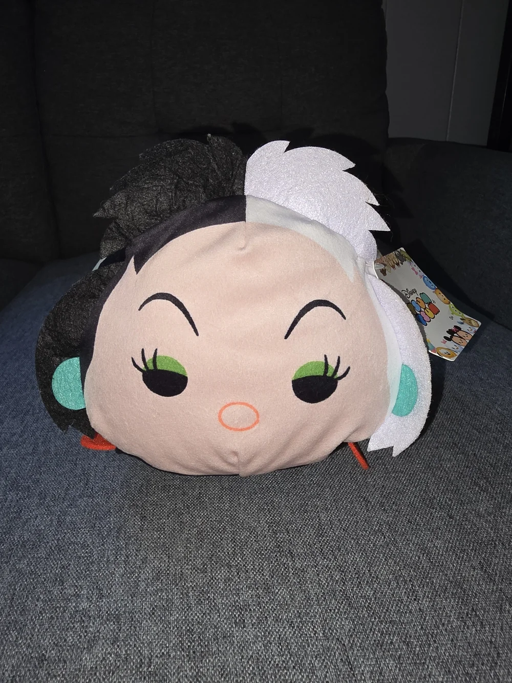Disney Plush Small Pet Pillow - Black & White Cruella Inspired